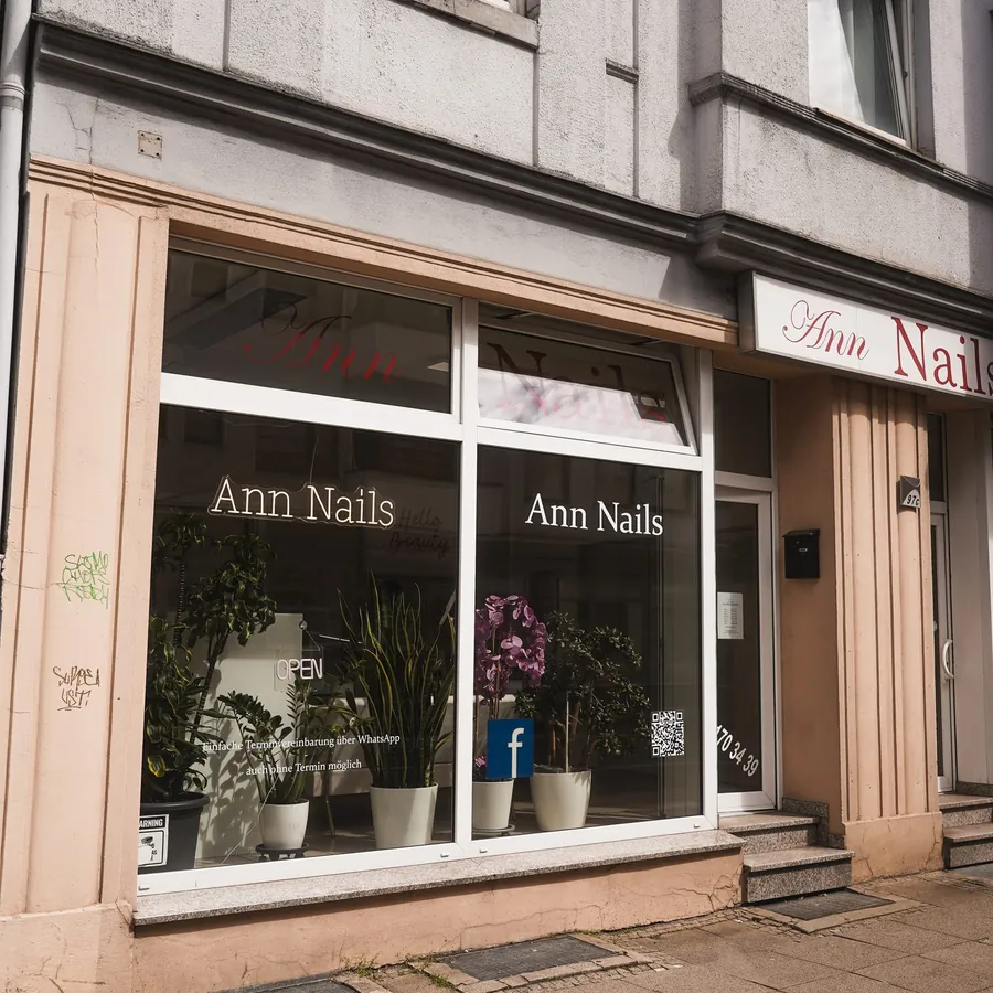 Das Nagelstudio Ann Nails von außen, August-Bebel-Straße Bielefeld